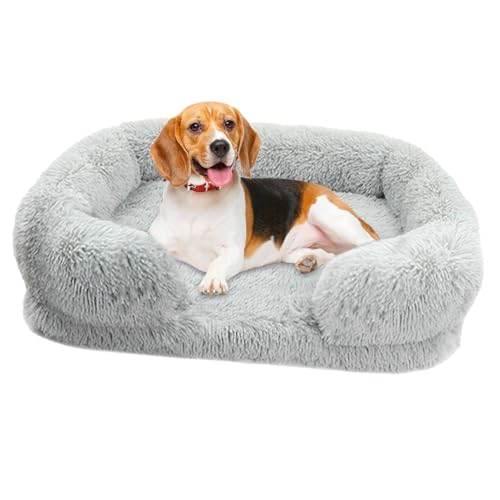 Hundebett – Hundebett, Bequeme Hundehütte, abnehmbare, Bequeme, beruhigende Haustierbett-Matte, orthopädisches Eier-Baumwoll-Haustierbett mit waschbarem Bezug, stabile Hundematratze, von Liqzirtu