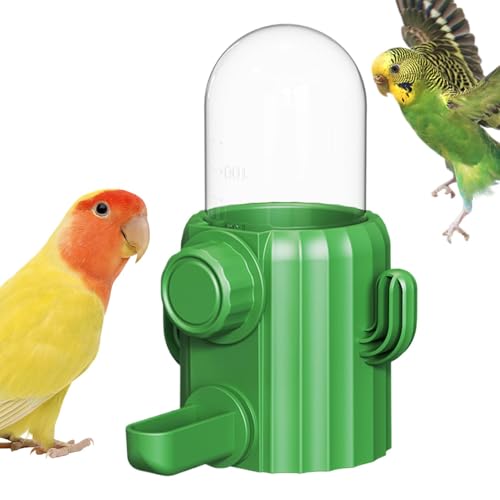 Wasserversorger für Vögel - Automatischer Kaktu-Wasserfuttermittelspender, Vogelkäfig-Wasserspender | Bird Cage Accessoires Trinker, Haustier liefert Wasserer für Cockatiel Lovebirds von Liqzirtu