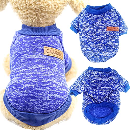 Warme Hunde Pullis,Haustier Pullover Grau,Hundepullover Winter,Haustierkleidung Katze,Sweater Hunde,Hund Kleidung,Hundepullover für Kleine und mittelgroße Hunde von Lircentoud