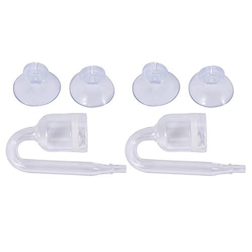 Lisher 2X Aquarium Aquarium CO2 Diffusor Kohlendioxid Reaktor mit Keramikscheibe + 4 SaugnäPfe von Lisher