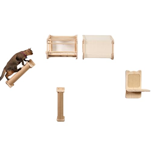 LitaiL Kletterwand für Katzen, Set (Beige) von LitaiL