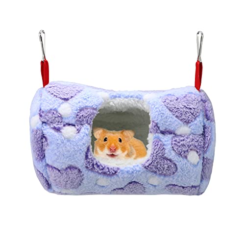 Litewoo Sugar Glider Schlafsack für Kleintiere, Hängematte, warmes Baumwollnest für Ratten, Hamster, Rennmäuse, Zuckergleiter, Chinchilla, Eichhörnchen, Meerschweinchen (Mittelblau) von Litewoo