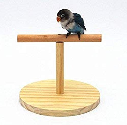 Parrot Perch Vogelhaus-Ständer Natur Holz Quarz Sand Birdcage Play Gym T Perch Fits für Wellensittiche Sittiche Nymphensittiche Sittiche Lovebirds von Litewoo