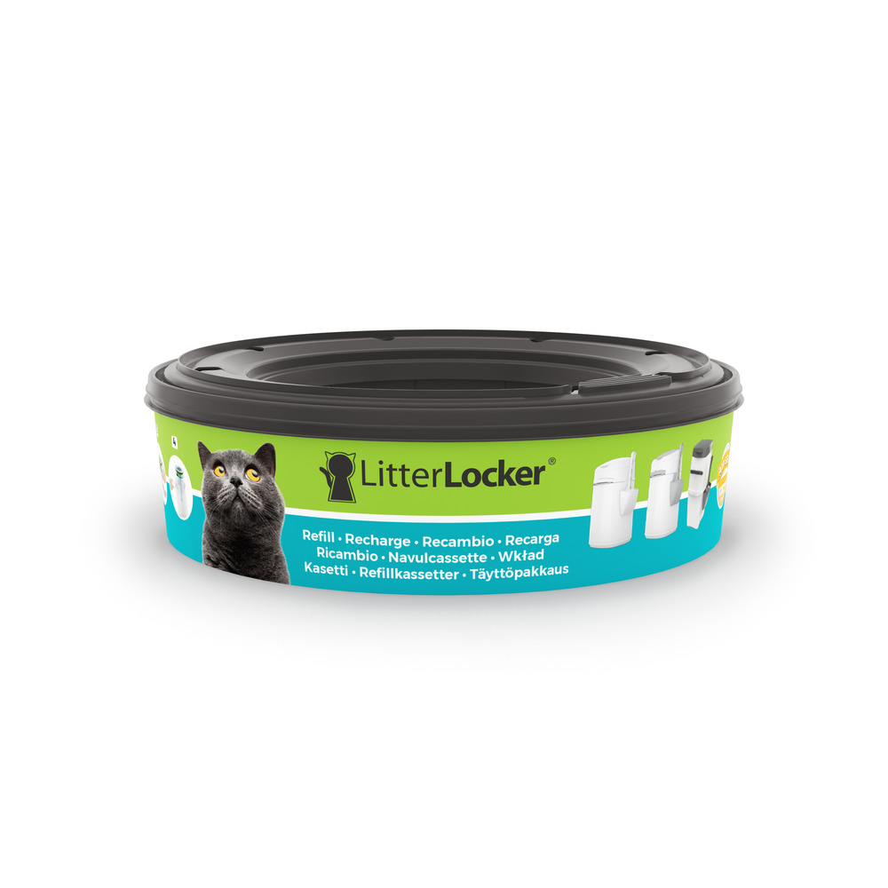 LitterLocker® Genie Katzenstreu-Entsorgungseimer, grau - Zubehör: Nachfüllkassette für LL (OHNE Entsorgungseimer) von Litter Locker