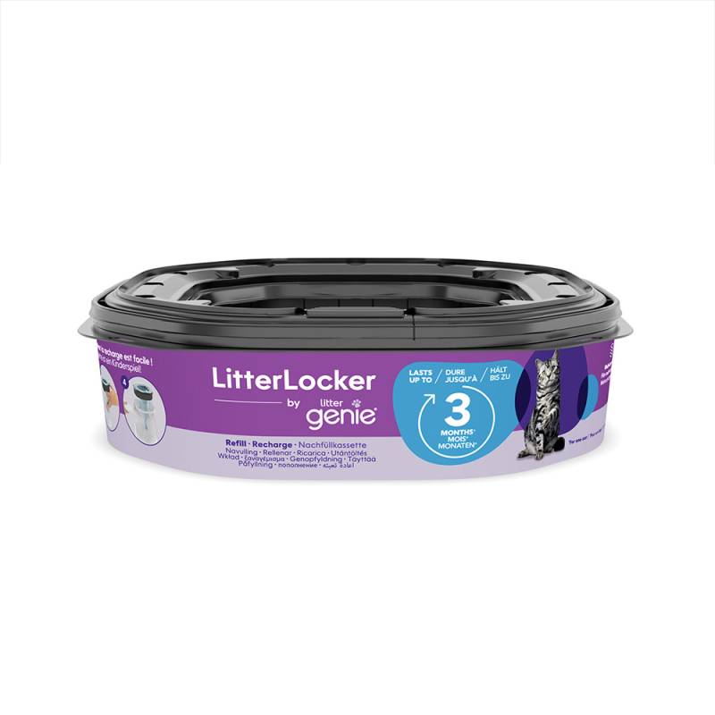 LitterLocker® Genie Katzenstreu-Entsorgungseimer, weiß - Nachfüllkassette für LL (OHNE Entsorgungseimer) von Litter Locker