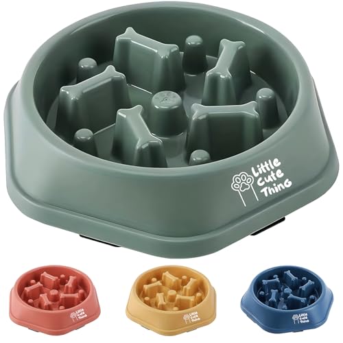 Slow Feeder Hundenapf von Little Cute Thing, Anti-Erstickungs-Design, Premium Hund Puzzle Schüssel, Gesundes Essen für Hunde, Labyrinth Hundefutter, Langsames Füttern Hundenapf, Hält bis zu 2 Tassen von Little Cute Thing