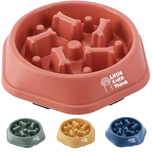 Slow Feeder Hundenapf von Little Cute Thing, Anti-Erstickungs-Design, Premium Hund Puzzle Schüssel, Gesundes Essen für Hunde, Labyrinth Hundefutter, Langsames Füttern Hundenapf, Hält bis zu 2 Tassen von Little Cute Thing