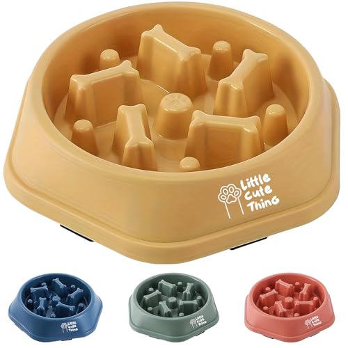 Slow Feeder Hundenapf von Little Cute Thing, Anti-Erstickungs-Design, Premium Hund Puzzle Schüssel, Gesundes Essen für Hunde, Labyrinth Hundefutter, Langsames Füttern Hundenapf, Hält bis zu 2 Tassen von Little Cute Thing