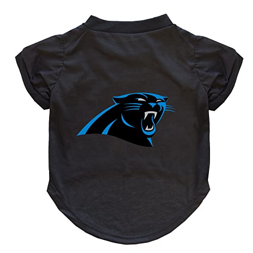 Littlearth Carolina Panthers NFL Hunde-T-Shirt, Schwarz, Größe XL von Little Earth Productions