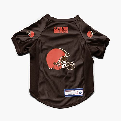 Littlearth Cleveland Browns NFL Stretch Haustier-Trikot für große Hunde von Little Earth Productions