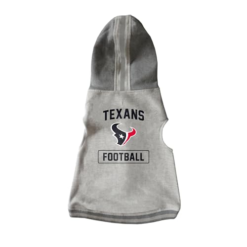 Littlearth Houston Texans NFL Haustier-Kapuzenpullover mit Rundhalsausschnitt, Teamfarbe von Little Earth Productions