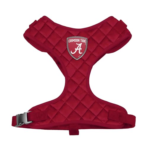 Littlearth NCAA Alabama Crimson Tide Haustiergeschirr, Samt, Größe XS von Little Earth Productions