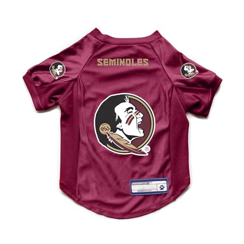 Littlearth NCAA Florida State Seminoles Stretch-Haustier-Trikot, Team-Farbe, Größe L von Little Earth Productions