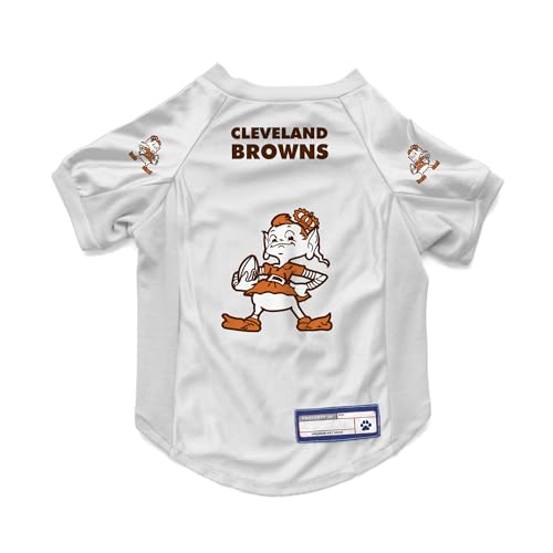 Littlearth NFL Cleveland Browns Stretch-Trikot, Unisex, Erwachsene, Team-Farbe, Größe S von Little Earth Productions