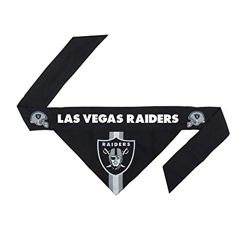 Littlearth NFL Las Vegas Raiders Haustier-Halstuch, Unisex, Erwachsene, Team-Farbe, Größe M von Little Earth Productions