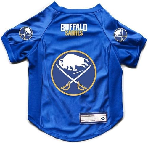 Littlearth NHL Buffalo Sabres Stretch-Trikot für Haustiere, Team-Farbe, Größe S von Little Earth Productions