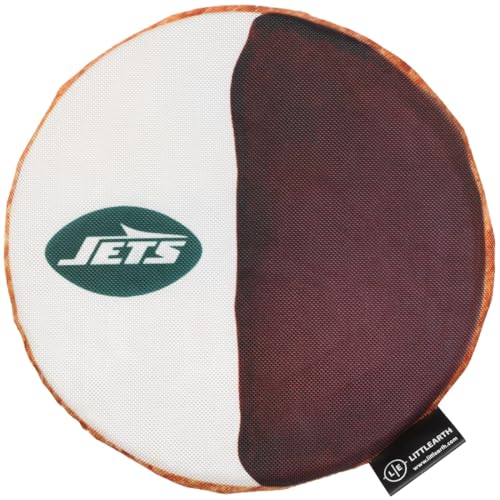 Littlearth New York Jets NFL Black and White Cookie Flying Disc Hundespielzeug von Little Earth Productions