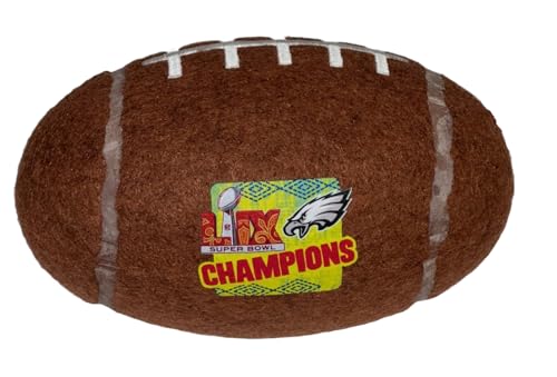 Littlearth Philadelphia Eagles Super Bowl 59 NFL Champions Tough Chewer Pet Fußballspielzeug, Braun von Little Earth Productions