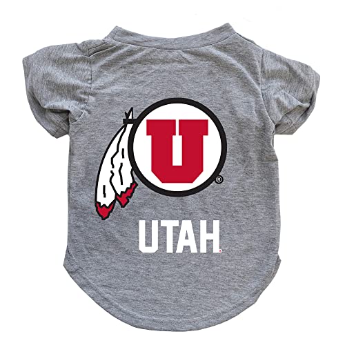 Littlearth Unisex-Erwachsene NCAA Utah, U of Pet T-Shirt, Team-Farbe, XL von Little Earth Productions