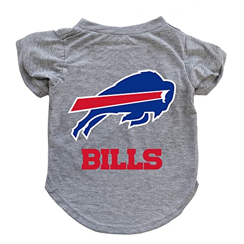 Littlearth Buffalo Bills NFL Hunde-T-Shirt, Grau, XS von Little Earth Productions