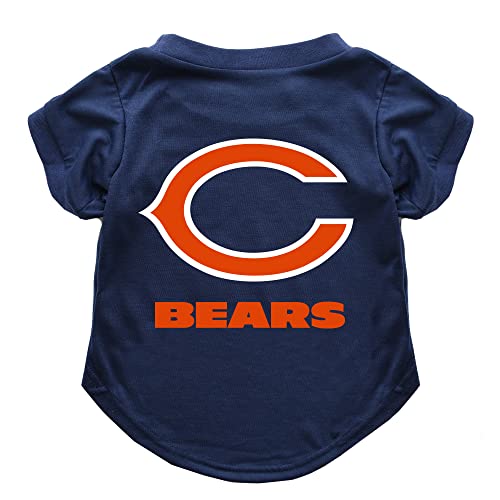 Littlearth Unisex-Erwachsene NFL Chicago Bears Pet T-Shirt, Teamfarbe, Größe M von Little Earth Productions