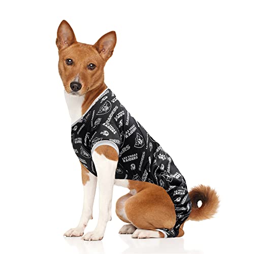 Littlearth Unisex-Erwachsene NFL Las Vegas Raiders Pet PJs, Teamfarbe, Größe S von Little Earth Productions