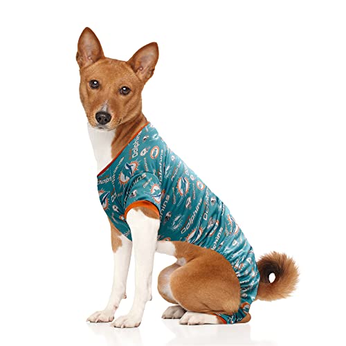 Littlearth Unisex-Erwachsene NFL Miami Dolphins Pet PJs, Teamfarbe, Größe XS von Little Earth Productions