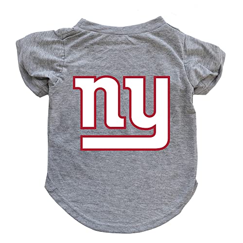 Littlearth Unisex-Erwachsene NFL New York Giants Haustier-T-Shirt, Team-Farbe, Größe S von Little Earth Productions