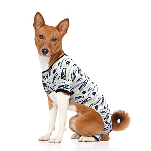 Littlearth Unisex-Erwachsene NFL Seattle Seahawks Pet PJs, Teamfarbe, Größe M von Little Earth Productions