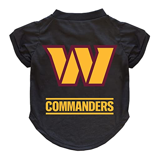 Littlearth Washington Commanders NFL Hund T-Shirt, XS, Team-Farbe von Little Earth Productions