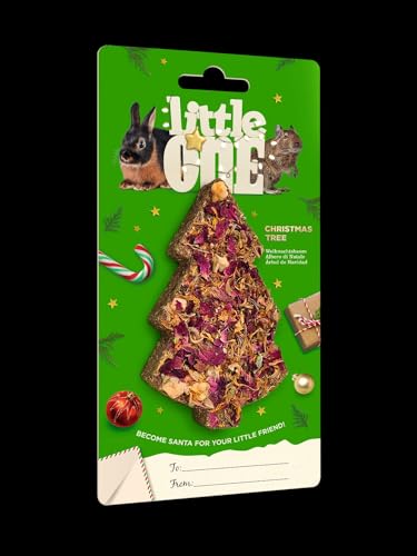 Little One Christmas Tree Treat Toy for Small Mammals, 65 g von Little One