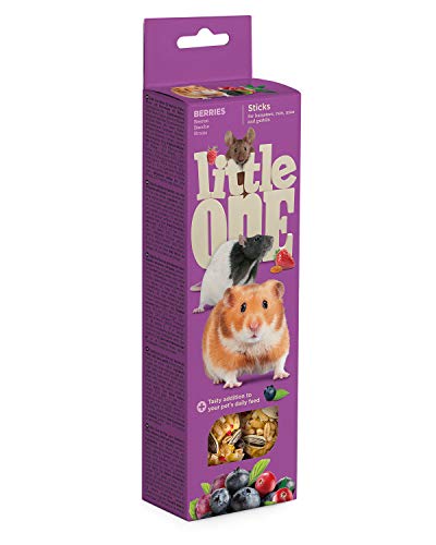 Little One Sticks für Hamster, Ratten, Mäuse und Keimlinge mit Beeren, 2х60 g von Little One