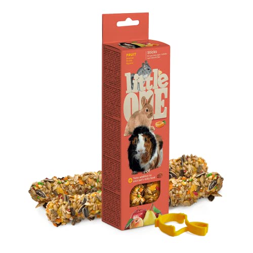 Little One Sticks für Meerschweinchen, Kaninchen und Chinchillas mit Früchten, 2х60 g von Little One