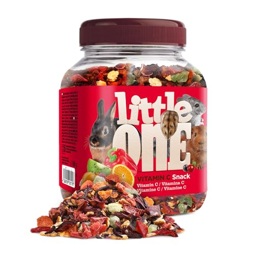 Little One Vitamin C Snack | 160 g | Ergänzungsfuttermittel für Nagetiere und Zwergkaninchen | Besteht aus Einer Beeren-, Früchte- und Gemüsemischung | Enthält Vitamin C von Little One