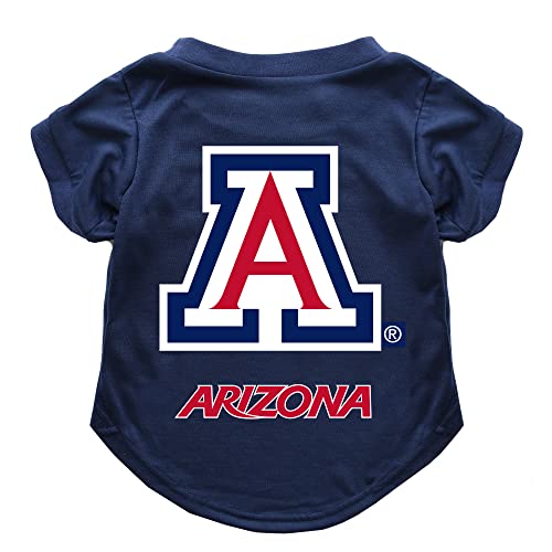 Littlearth NCAA Arizona Wildcats Haustier-T-Shirt für Erwachsene, Teamfarbe, Größe XS von Little Earth Productions