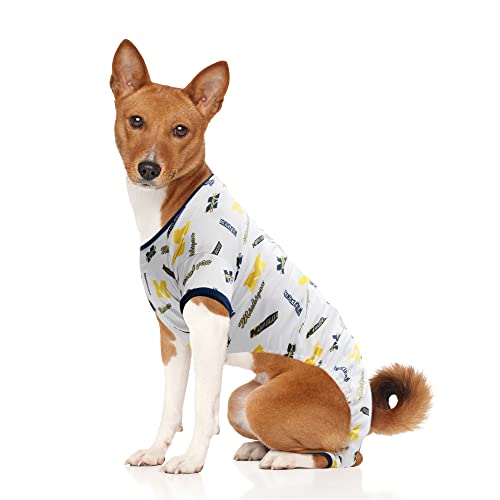 Littlearth NCAA Michigan Wolverines Pet PJs, Unisex, für Erwachsene, Teamfarbe, Größe XS von Little Earth Productions