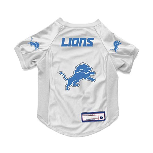 Littlearth NFL Detroit Lions Stretch Pet Jersey, Team-Farbe, Größe XS von Littlearth