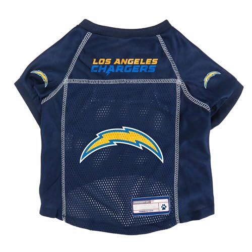 Littlearth NFL Los Angeles Chargers Basic Haustier-Trikot, Team-Farbe, Größe L, Unisex von Little Earth Productions