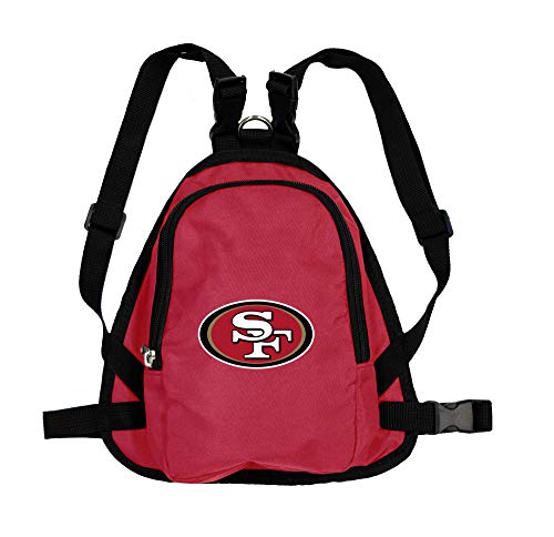 Littlearth NFL San Francisco 49ers Haustier-Mini-Rucksack, Unisex, Erwachsene, Team-Farbe, Größe M von Little Earth Productions