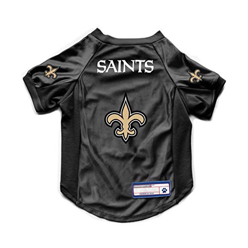 Littlearth New Orleans Saints Haustier-Jersey, Stretch, Team-Farbe, Größe XL von Little Earth Productions