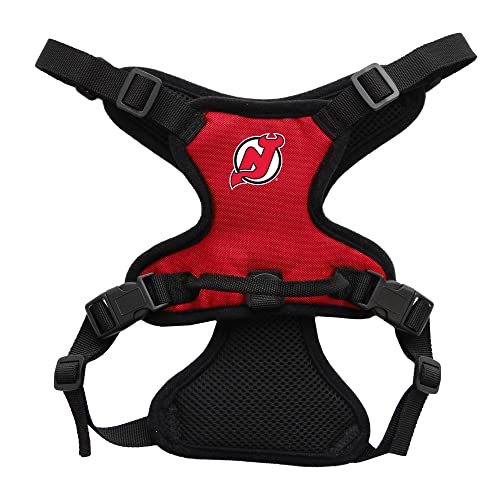 Littlearth Unisex-Erwachsene NHL New Jersey Devils Front Clip Haustiergeschirr, Team-Farbe, Größe XL von Littlearth
