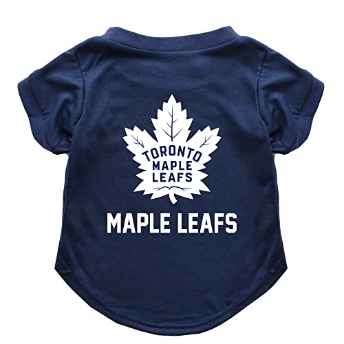 Littlearth Toronto Maple Leafs NHL Hund T-Shirt, XS, Blue von Little Earth Productions