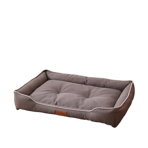 LiuXaofei Haustier-Sofa, Hundebetten, wasserdichte Unterseite, weiches Fleece, warmes Katzenbett, Haus, Haustierkissen for kleine, mittelgroße und große Hunde(4,L 64x46x12cm) von LiuXaofei