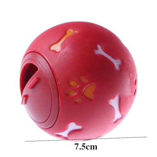 LiuXaofei Katze Kreischen Quietschen Welpen Gummi Spender Reinigung Pet Supplies Hund Ball Spielzeug Leckage Lebensmittel Kauen Spielzeug Ball(1) von LiuXaofei