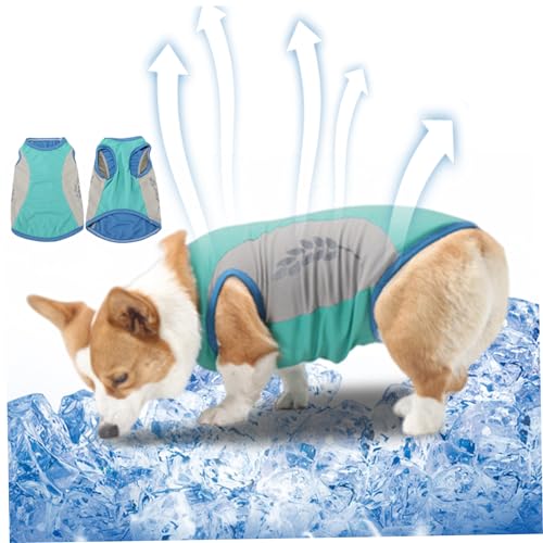 Hundekleidung Accessoires, Hundekühlungsweste reflektierende Haustierkühlung Jacke Sommer Hundekühler Kleidung zum Wandern m von Liummrcy