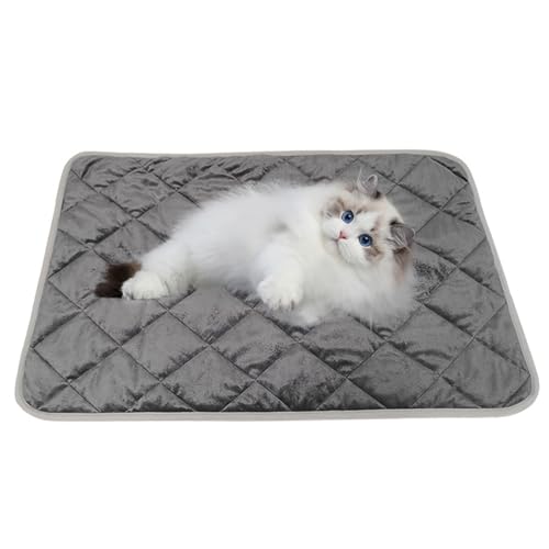 Katzenbetten, selbstheizende Katzenpads 16x20 Zoll Nicht-Rutsch extra warm warm warm warm warmes Thermalkatze Erwärmungskissen weiche Haustierbettpolster reflektiert Körperwärme für Winter in Innenhä von Liummrcy