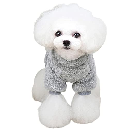 Liushui Hund Flauschiger Samt-Pyjama,Thermische Haustierkleidung für Hundepyjamas | Warme Jacke für kaltes Wetter für Haustiere, gemütlicher Overall, Bekleidung, Outfit, Kleidung für Hunde Hods von Liushui