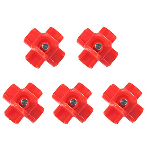 Livecitys 5 / 6Pcs Geflügeltrinker Feeder Wassernippel Mit Horizontaler Seitlicher Montage Chicken Liquid Drinker Food Water Nippel rot 5St von Livecitys