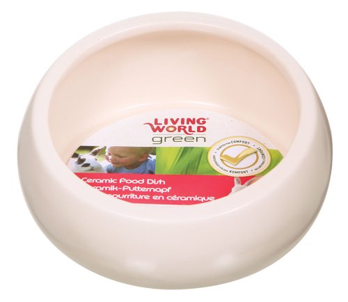 Living World Green Ergo Keramiknapf, Fuer Nager, Elfenbein, Gross, 420ml von Living World Green