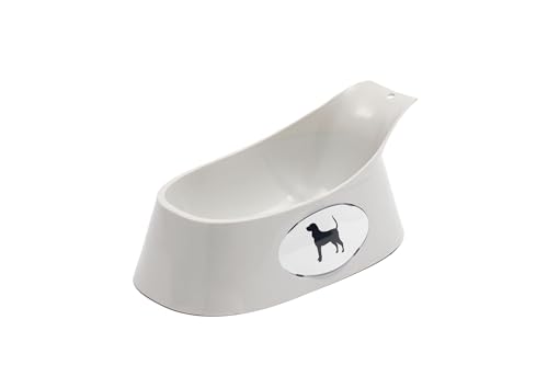 Lixit Ergonomische Näpfe für Hunde mit langen Ohren (Grau, Medium) von Lixit